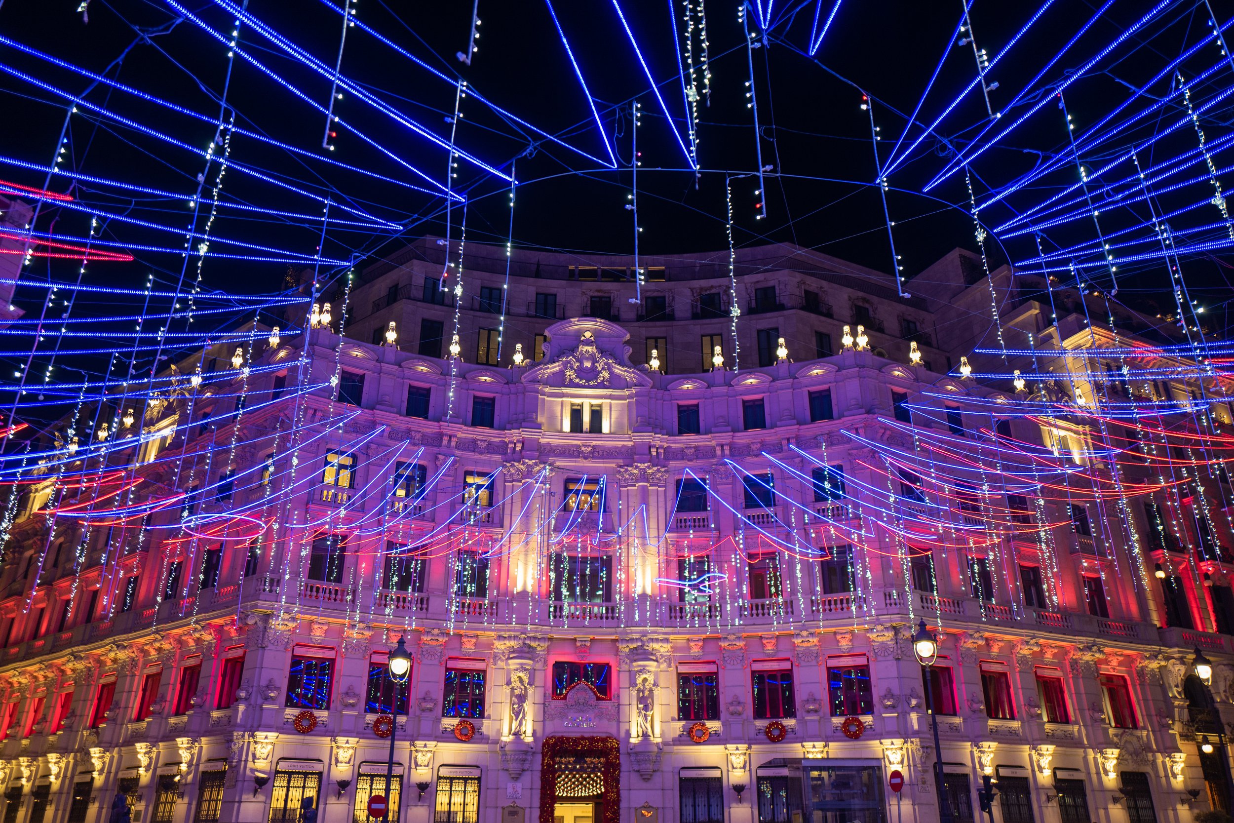 The Sparkling Lights of Madrid